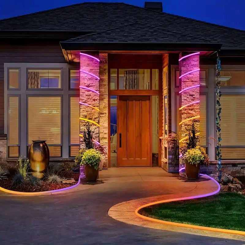 5V LED Neon Strip Lights – USB Powered, Music Sync, Waterproof Indoor Outdoor Flexible Lighting