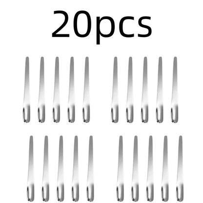 RVS Thee- en Espressolepel - Platte koffieroerder, dessertlepel en barmixlepel