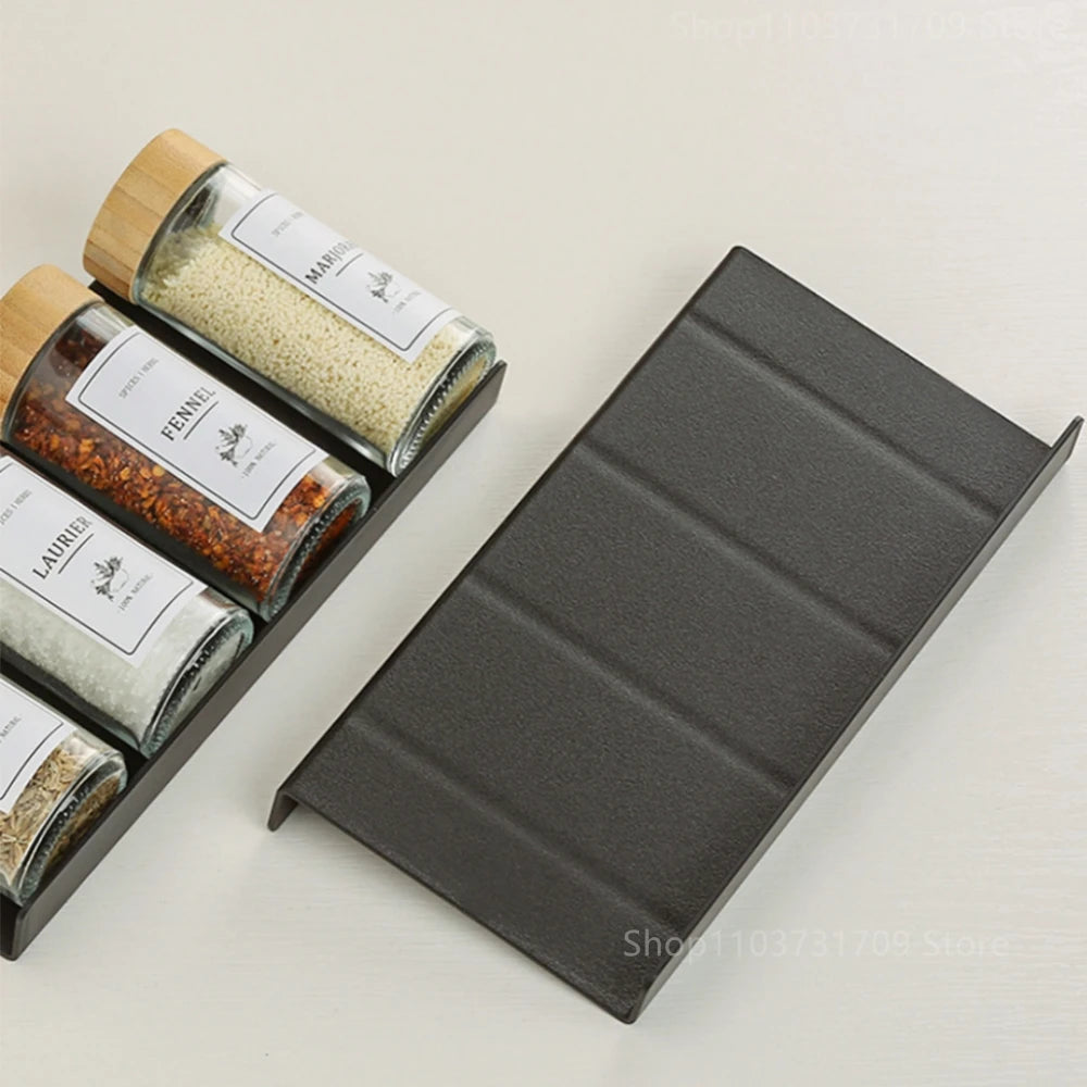 4-Layer Kitchen Spice Drawer Organizer – Adjustable Rack
