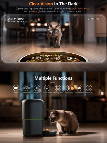 Feed & Watch Your Pet Anytime — From Anywhere, pet monitoring device