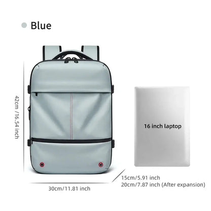 Travel Laptop Backpack 16" – USB Charging, Vacuum Compression, Business Use SKYNIX