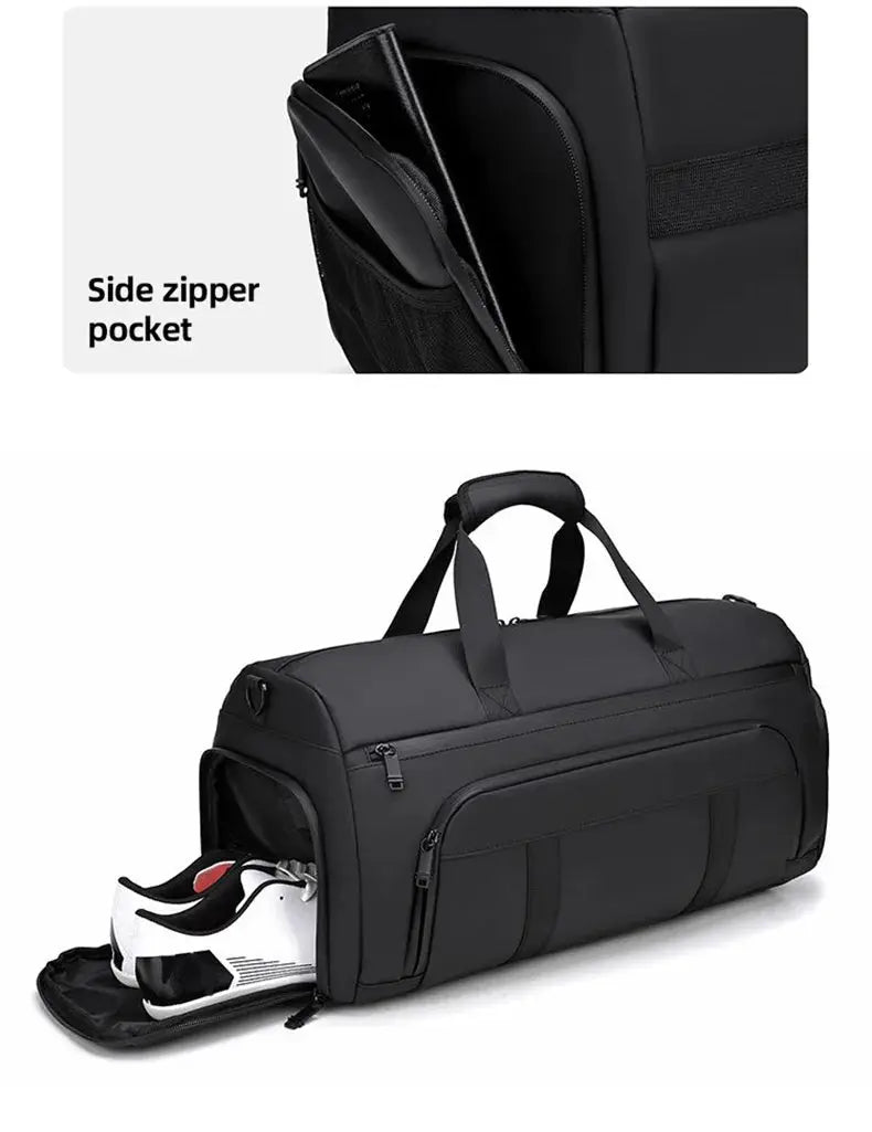 Waterproof Duffel Bag with Shoe Compartment – Outdoor, Gym, Swimming, Fitness & Yoga Satchel SKYNIX