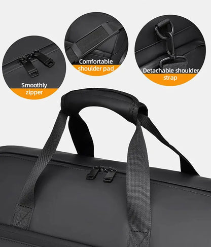 Waterproof Duffel Bag with Shoe Compartment – Outdoor, Gym, Swimming, Fitness & Yoga Satchel SKYNIX
