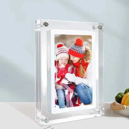 🖼️ Zoeydam 5-Inch Acrylic Digital Photo Frame – Built-in 4GB Memory | Crisp Display | Compact & Stylish SKYNIX