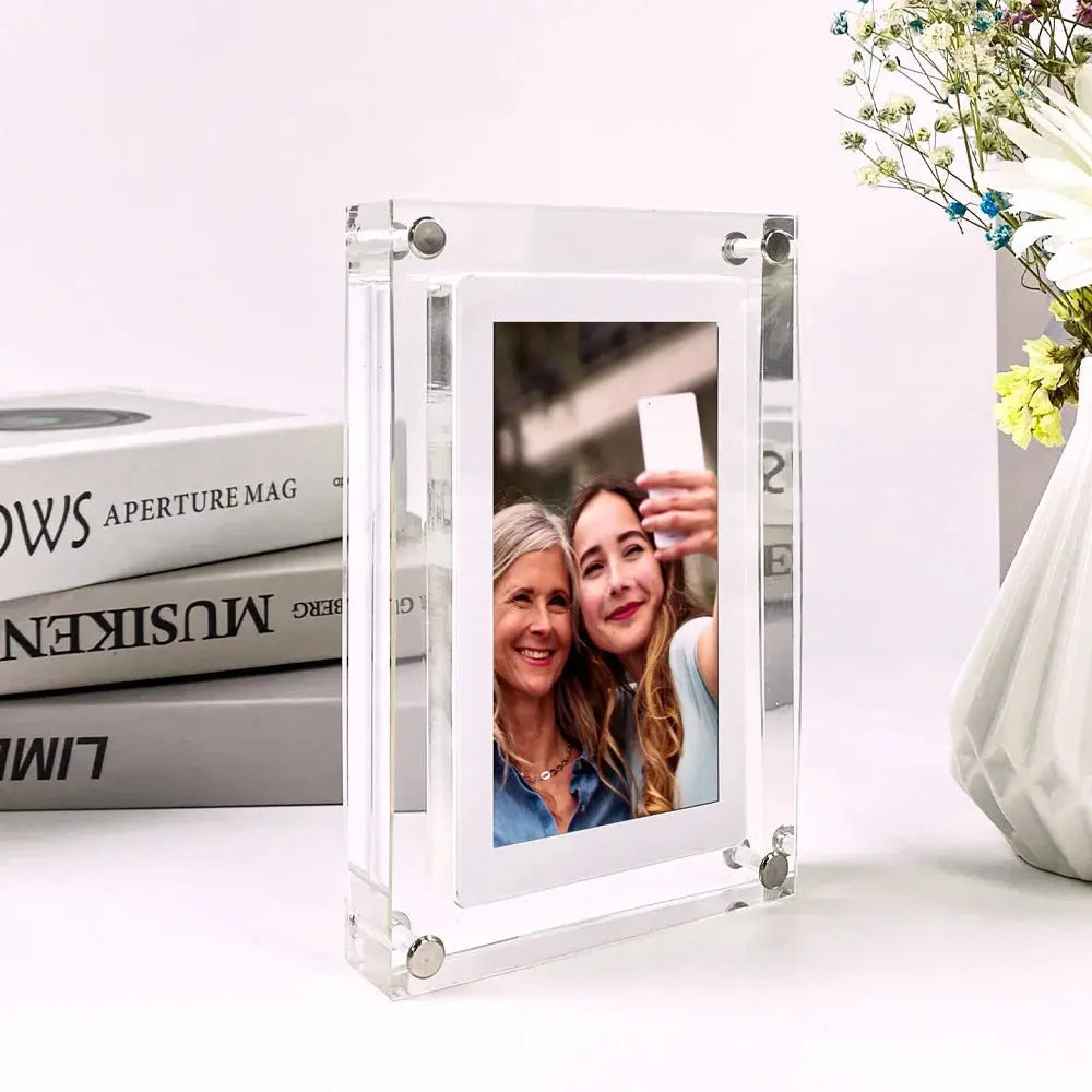 🖼️ Zoeydam 5-Inch Acrylic Digital Photo Frame – Built-in 4GB Memory | Crisp Display | Compact & Stylish SKYNIX
