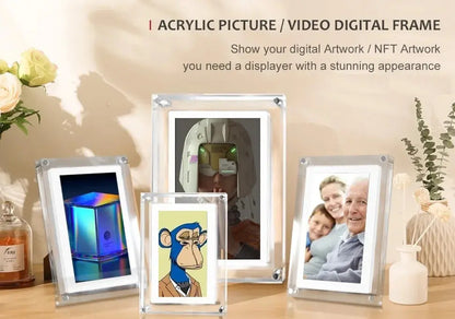 🖼️ Zoeydam 5-Inch Acrylic Digital Photo Frame – Built-in 4GB Memory | Crisp Display | Compact & Stylish SKYNIX