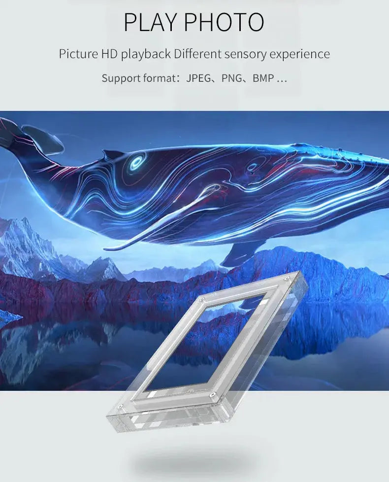 🖼️ Zoeydam 5-Inch Acrylic Digital Photo Frame – Built-in 4GB Memory | Crisp Display | Compact & Stylish SKYNIX