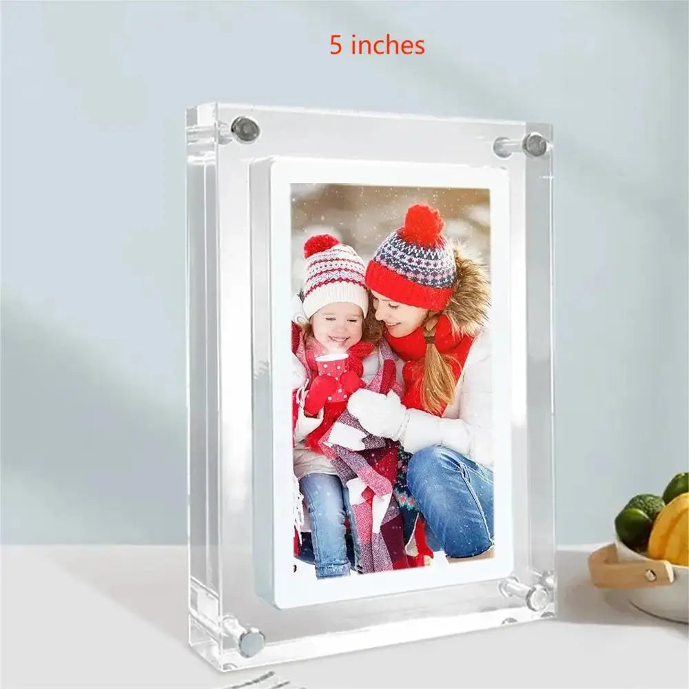 🖼️ Zoeydam 5-Inch Acrylic Digital Photo Frame – Built-in 4GB Memory | Crisp Display | Compact & Stylish SKYNIX