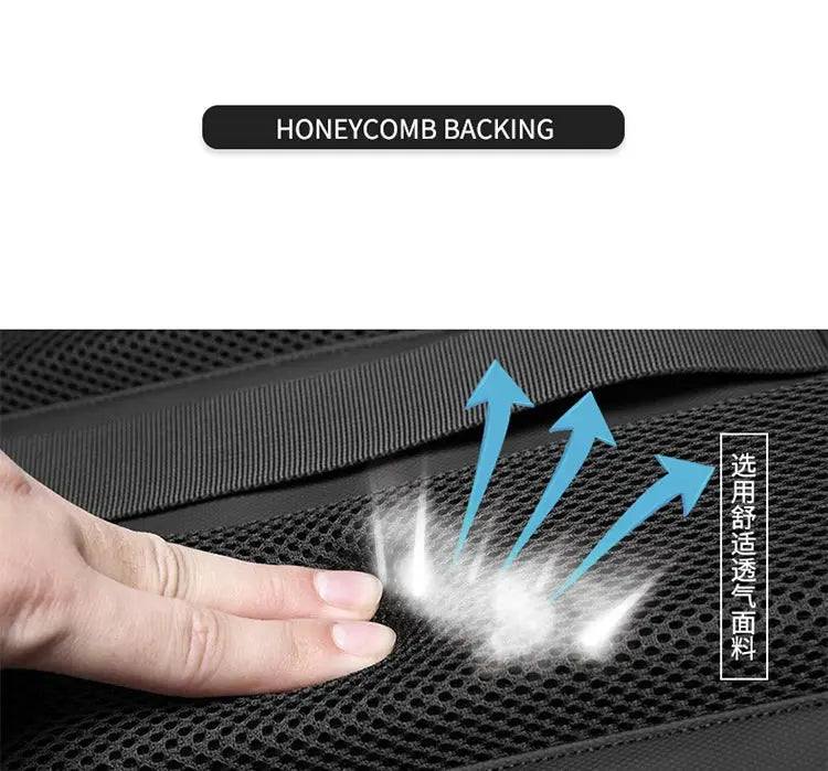 men's travel laptop backpack– 17" Business Bag with Compression, Expandable & Water-Resistant Design SKYNIX