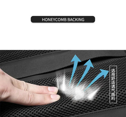 men's travel laptop backpack– 17" Business Bag with Compression, Expandable & Water-Resistant Design SKYNIX