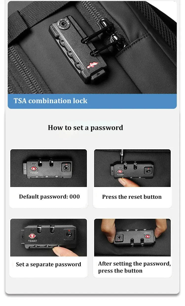 men's travel laptop backpack– 17" Business Bag with Compression, Expandable & Water-Resistant Design SKYNIX