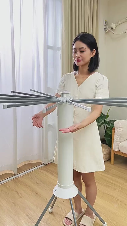 Foldable Octopus Clothes Drying Rack – Portable Floor Standing Dryer
